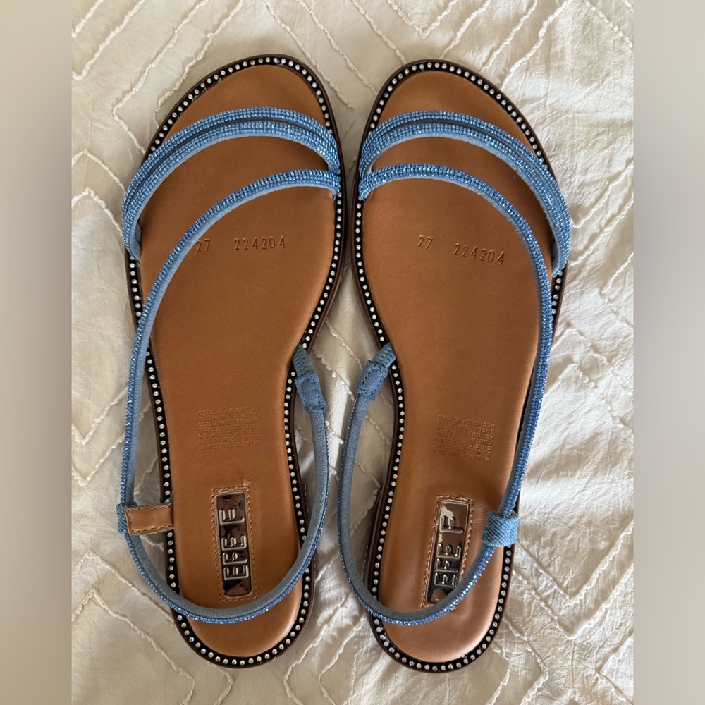 Blue Strappy Sandals